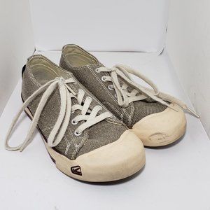 Keen Coronado canvas beige sneaker size 6.5